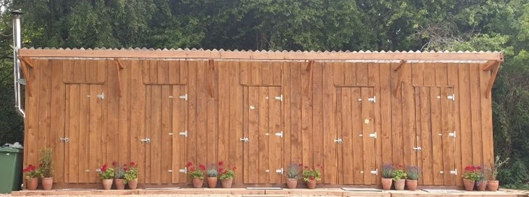 toilet block with Cinderella toilets installed